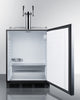 Built-In Kegerator For Use Under ADA Compliant Counters With Dual Tap Kit For Two 1/6 Kegs - SBC58BLBIADA Summit Commercial