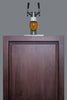 Built-In Kegerator For Use Under ADA Compliant Counters With Dual Tap Kit For Two 1/6 Kegs And Panel-Ready Door - SBC58BLBIADAIF Summit Commercial