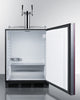 Built-In Kegerator For Use Under ADA Compliant Counters With Dual Tap Kit For Two 1/6 Kegs And Panel-Ready Door - SBC58BLBIADAIF Summit Commercial