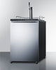 Built-In  Beer Dispenser, Auto Defrost With Digital Thermostat, Stainless Steel Door, Horizontal Handle, And Black Cabinet - SBC635MBISSHH Summit
