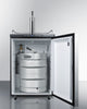 Built-In  Beer Dispenser, Auto Defrost With Digital Thermostat, Stainless Steel Door, Horizontal Handle, And Black Cabinet - SBC635MBISSHH Summit