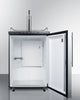 Built-In  Beer Dispenser, Auto Defrost With Digital Thermostat, Stainless Steel Door, Thin Handle, And Black Cabinet - SBC635MBISSHV Summit