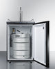 Freestanding Commercially Listed Beer Dispenser, Auto Defrost With Digital Thermostat And Black Exterior Finish - SBC635M7 Summit Commercial