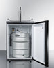 Built-In Commercially Listed Beer Dispenser, Auto Defrost With Digital Thermostat And Black Exterior Finish - SBC635MBI7 Summit Commercial