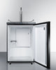 Built-In Commercially Listed Beer Dispenser, Auto Defrost With Digital Thermostat And Black Exterior Finish - SBC635MBI7 Summit Commercial