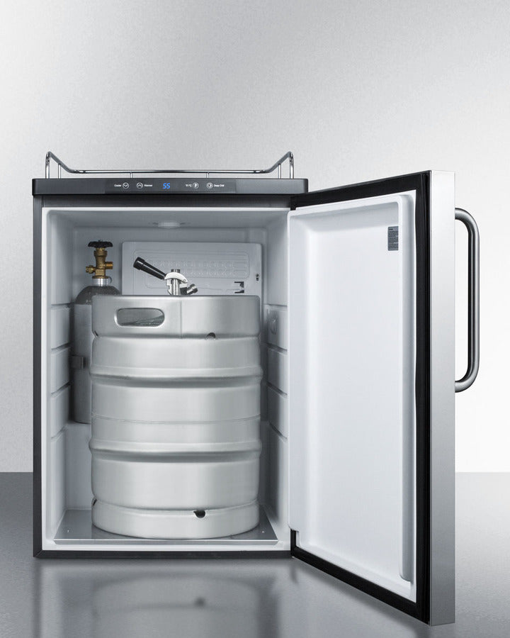 Built-In  Beer Dispenser, Auto Defrost With Digital Thermostat, Ss Wrapped Door, And Tb Handle - SBC635MBINKSSTB Summit