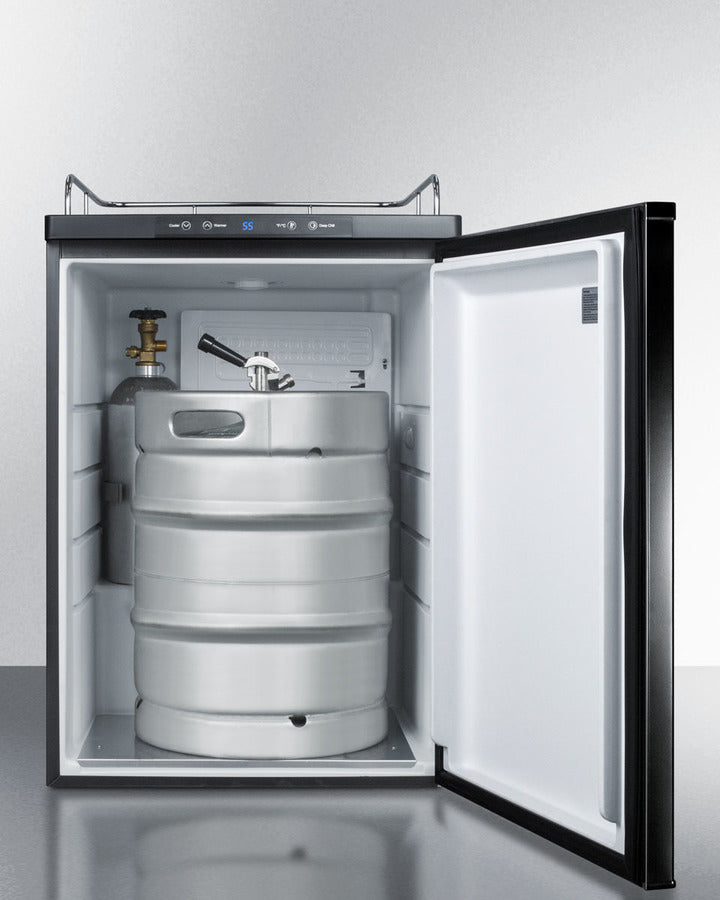 Built-In Beer Dispenser In Black, Auto Defrost With Digital Thermostat - SBC635MBINK Summit