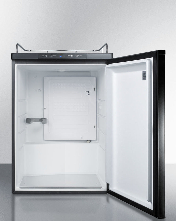 Built-In Beer Dispenser In Black, Auto Defrost With Digital Thermostat - SBC635MBINK Summit