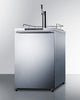 Freestanding Commercially Listed Outdoor Beer Dispenser, Auto Defrost With Digital Thermostat, Stainless Steel Wrapped Exterior, And Horizontal Handle - SBC635MOS7HH Summit Commercial