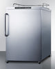 Freestanding Commercially Listed Outdoor Beer Dispenser, Auto Defrost With Digital Thermostat, Stainless Steel Wrapped Exterior, And Towel Bar Handle - SBC635MOS7NK Summit Commercial