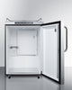Freestanding Commercially Listed Outdoor Beer Dispenser, Auto Defrost With Digital Thermostat, Stainless Steel Wrapped Exterior, And Towel Bar Handle - SBC635MOS7NK Summit Commercial