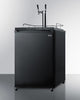 Built-In  Beer Dispenser, Auto Defrost With Digital Thermostat, Dual Tap System, And Black Exterior Finish - SBC635MBITWIN Summit