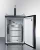 Freestanding  Beer Dispenser, Auto Defrost With Digital Thermostat And Black Exterior Finish - SBC635M Summit