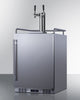 Built-In Commercially Approved Dual Tap Cold Brew Kegerator In Stainless Steel - SBC682CFTWIN Summit