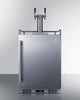 Built-In Commercially Approved Dual Tap Cold Brew Kegerator In Stainless Steel - SBC682CFTWIN Summit