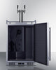 Built-In Commercially Approved Dual Tap Cold Brew Kegerator In Stainless Steel - SBC682CFTWIN Summit