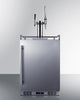 Built-In Commercially Approved Dual Tap Combo Cold Brew And Nitro Coffee Kegerator In Stainless Steel - SBC682CMTWIN Summit