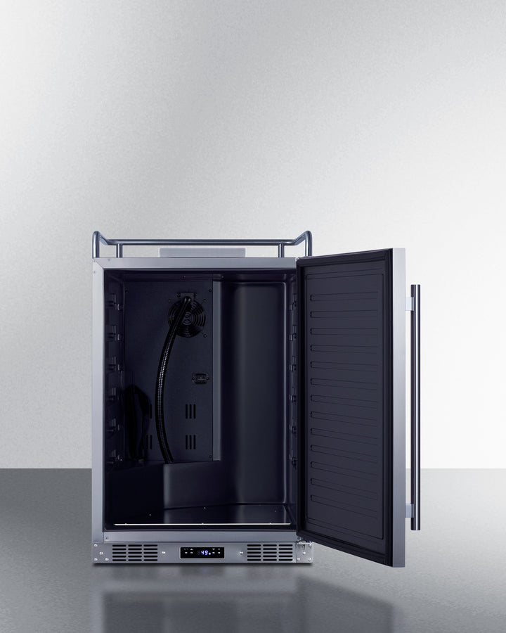 Built-In Commercially Approved Kegerator In Stainless Steel, No Tap Kit Included - SBC682NK Summit