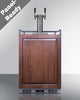 Built-In Commercially Approved Dual Tap Cold Brew Kegerator In Stainless Steel With Panel-Ready Door - SBC682PNRCFTWIN Summit