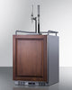 Built-In Commercially Approved Dual Tap Nitro Coffee Kegerator In Stainless Steel With Panel-Ready Door - SBC682PNRNCFTWIN Summit