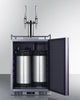 Built-In Commercially Approved Dual Tap Nitro Coffee Kegerator In Stainless Steel With Panel-Ready Door - SBC682PNRNCFTWIN Summit