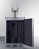 Built-In Commercially Approved Dual Tap Nitro Coffee Kegerator In Stainless Steel With Panel-Ready Door - SBC682PNRNCFTWIN Summit