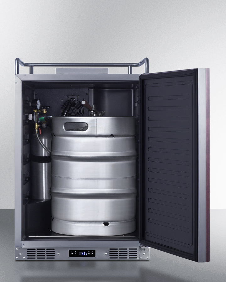 Built-In Commercially Approved Kegerator With Panel-Ready Door, No Tap Kit Included - SBC682NKPNR Summit