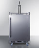 Built-In Undercounter Outdoor Single Tap Beer Kegerator In Complete Stainless Steel - SBC683OS Summit