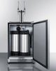 Commercial Indoor/Outdoor Cold Brew Nitro-Infused Coffee Dispenser With Dual Tap Kit Included - SBC696OSNCFTWIN Summit Commercial