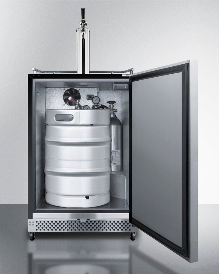 Commercial Indoor/Outdoor Beer Dispenser With Tap Kit And Taplock Included - SBC696OSTL Summit Commercial