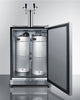 Commercial Indoor/Outdoor Beer Dispenser With Dual Tap Kit And 2 Taplocks Included - SBC696OSTWINTL Summit Commercial