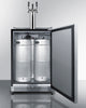 Commercial Indoor/Outdoor Beer Dispenser With Triple Tap Kit Included - SBC696OSTRIPLE Summit Commercial