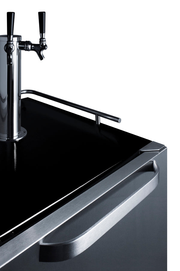 Commercial Indoor/Outdoor Beer Dispenser With Dual Tap Kit Included - SBC696OSTWIN Summit Commercial