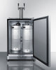 Commercial Indoor/Outdoor Beer Dispenser With Dual Tap Kit Included - SBC696OSTWIN Summit Commercial