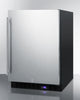 Frost-Free Outdoor Freezer  With Black Cabinet, Stainless Steel Door, Digital Thermostat, LED Lighting, And Lock - SPFF51OS Summit