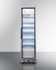 Commercial Glass Door Beverage Center In Slim Fit With Stainless Steel Interior & Exterior, Right Hand Door Swing - SCR1104RH Summit Commercial
