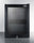 Compact Commercial Beverage Center With Glass Door, Lock, And Black Cabinet - SCR114L Summit Commercial