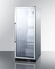 Commercial Beverage Merchandiser With 11 Cu.Ft. Capacity, Stainless Steel, Self-Closing Door, Digital Thermostat, And Ss Wrapped Cabinet - SCR1156CSS Summit Commercial
