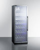 Commercial Full-Size Wine Cellar With Champagne Style Shelving - SCR1401LHCH Summit Commercial