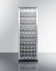 Commercial Full-Size Wine Cellar With Champagne Style Shelving - SCR1401LHCH Summit Commercial
