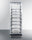 24'' Wide Upright Mini Reach-In Beverage Center With Stainless Steel Interior And Exterior Cabinet, Glass Door With A Left Hand Swing, And Dolly - SCR1401LHRICSS Summit Commercial