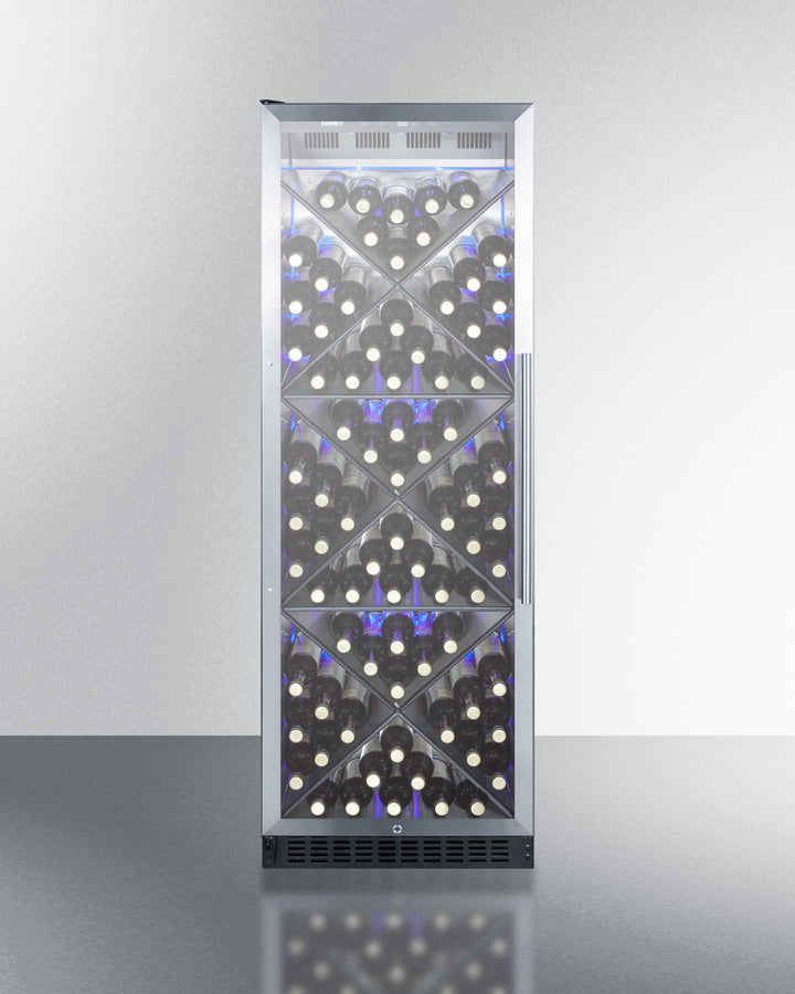 Commercial Full-Sized Wine Cellar With Diamond Style Shelving And Left Hand Door Swing - SCR1401LHXCSS Summit Commercial