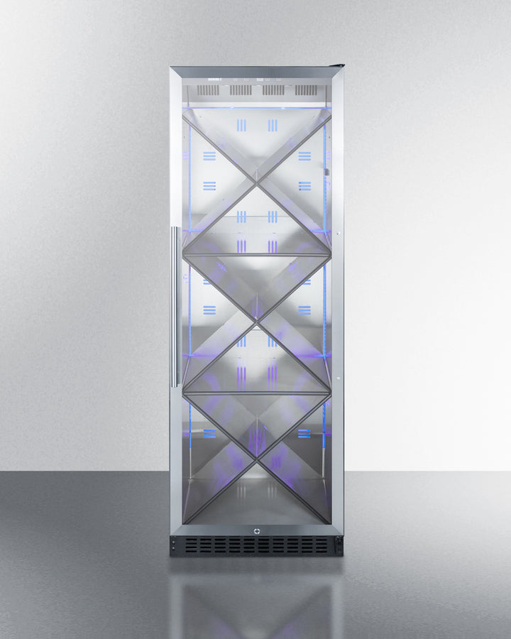 Commercial Full-Sized Wine Cellar With Diamond Style Shelving - SCR1401XCSS Summit Commercial