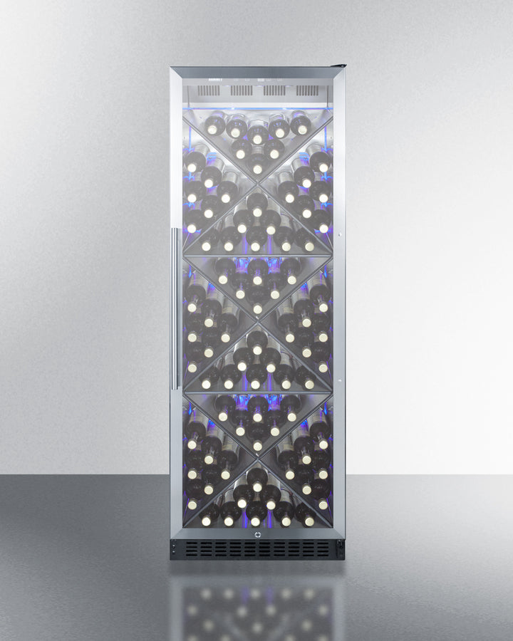 Commercial Full-Sized Wine Cellar With Diamond Style Shelving - SCR1401XCSS Summit Commercial