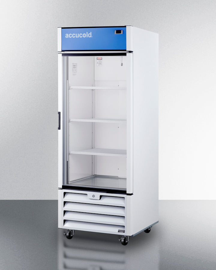 Full-Sized Glass Door Commercial Beverage Center - SCR1802G Accucold Commercial