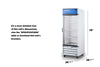 Full-Sized Glass Door Commercial Beverage Center - SCR1802G Accucold Commercial
