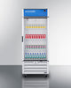 Full-Sized Glass Door Commercial Beverage Center - SCR1802G Accucold Commercial