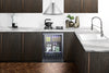 Built-In Undercounter Beverage Refrigerator With Seamless Trimmed Glass Door, Digital Controls, Lock, And Stainless Steel Cabinet - SCR2466BCSS Summit