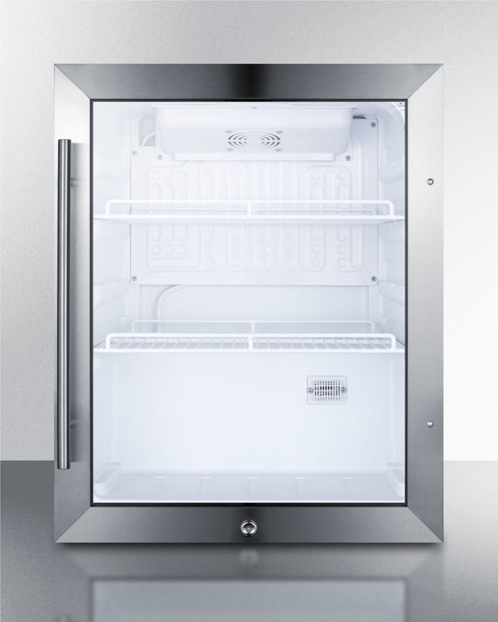 Outdoor Compact Commercial Beverage Center With Lock - SPR314LOS Summit Commercial