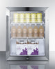 Outdoor Compact Commercial Beverage Center With Lock - SPR314LOSCSS Summit Commercial
